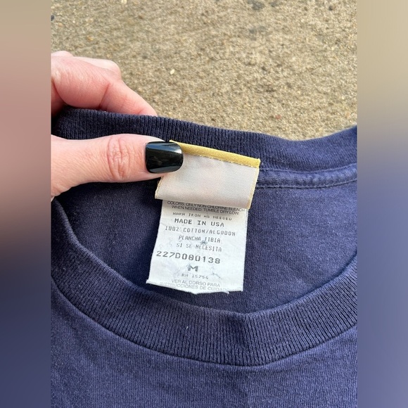 Vintage 90s Duckhead blue tee size M MADE IN USA - Picture 4 of 4